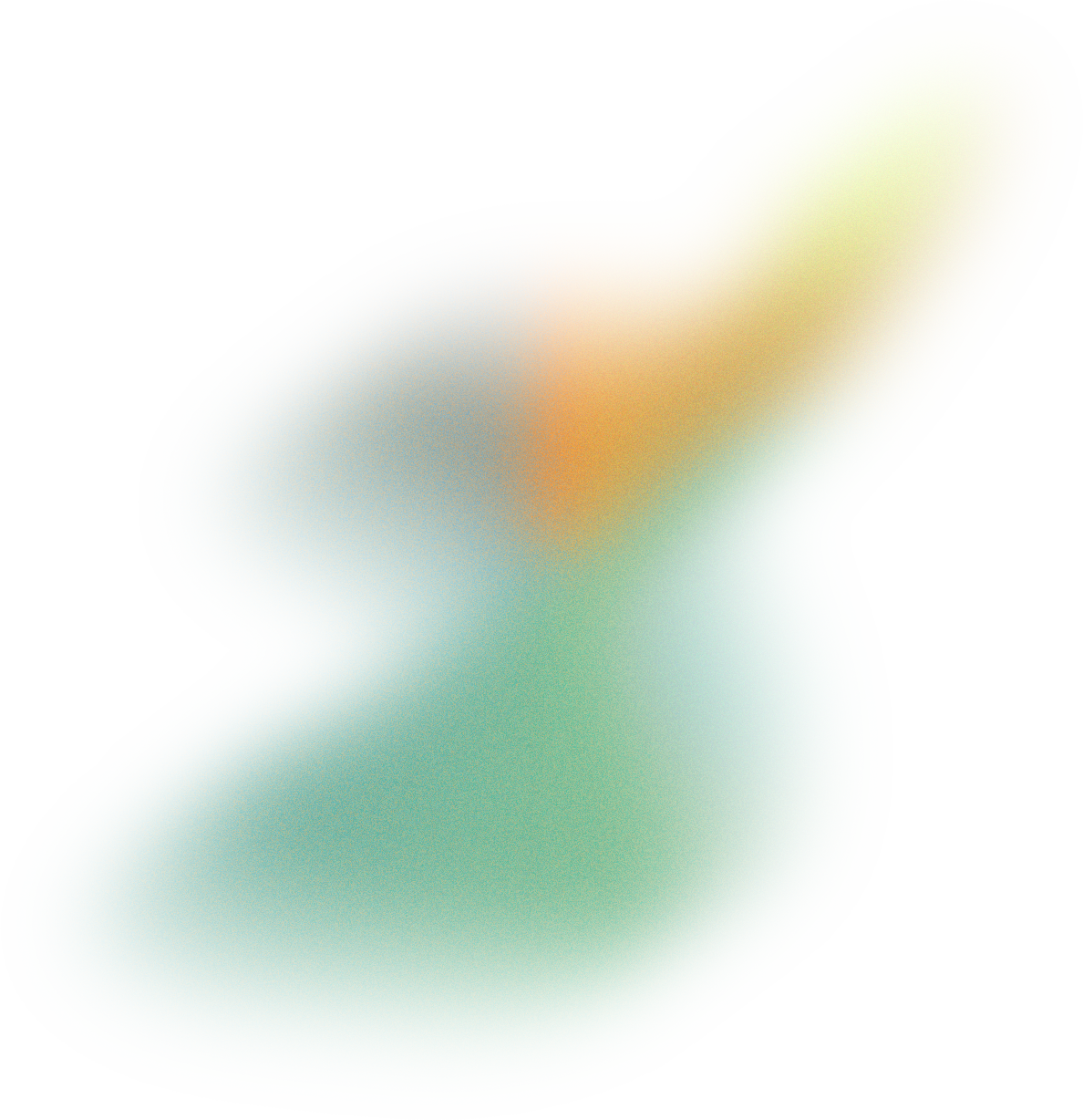 Glowy Gradient Abstract Brush Stroke Blob